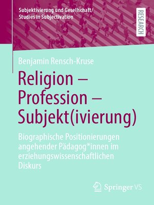 cover image of Religion--Profession--Subjekt(ivierung)